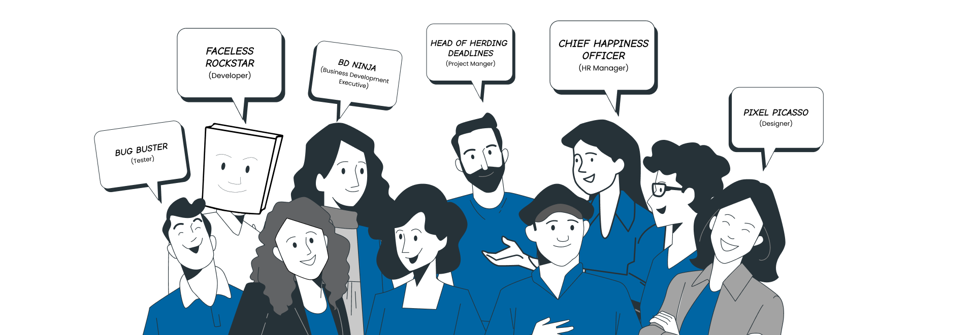 Team collaboration illustration